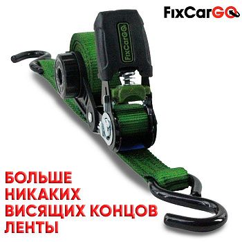 Ремень стяжной 25 мм. 0,8 т. 2 м. с намотчиком и S крюками